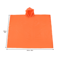 Rain Poncho - Orange