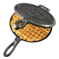 Old Fashioned Waffle Iron - Cast Iron